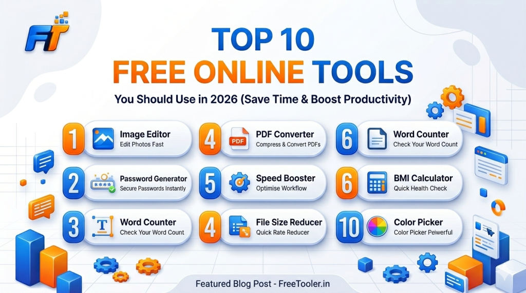 Top 10 Free Online Tools You Should Use in 2026 (Save Time & Boost Productivity)