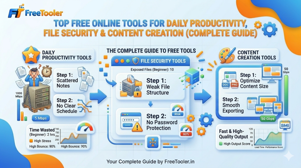 Top Free Online Tools for Daily Productivity, File Security & Content Creation (Complete Guide)
